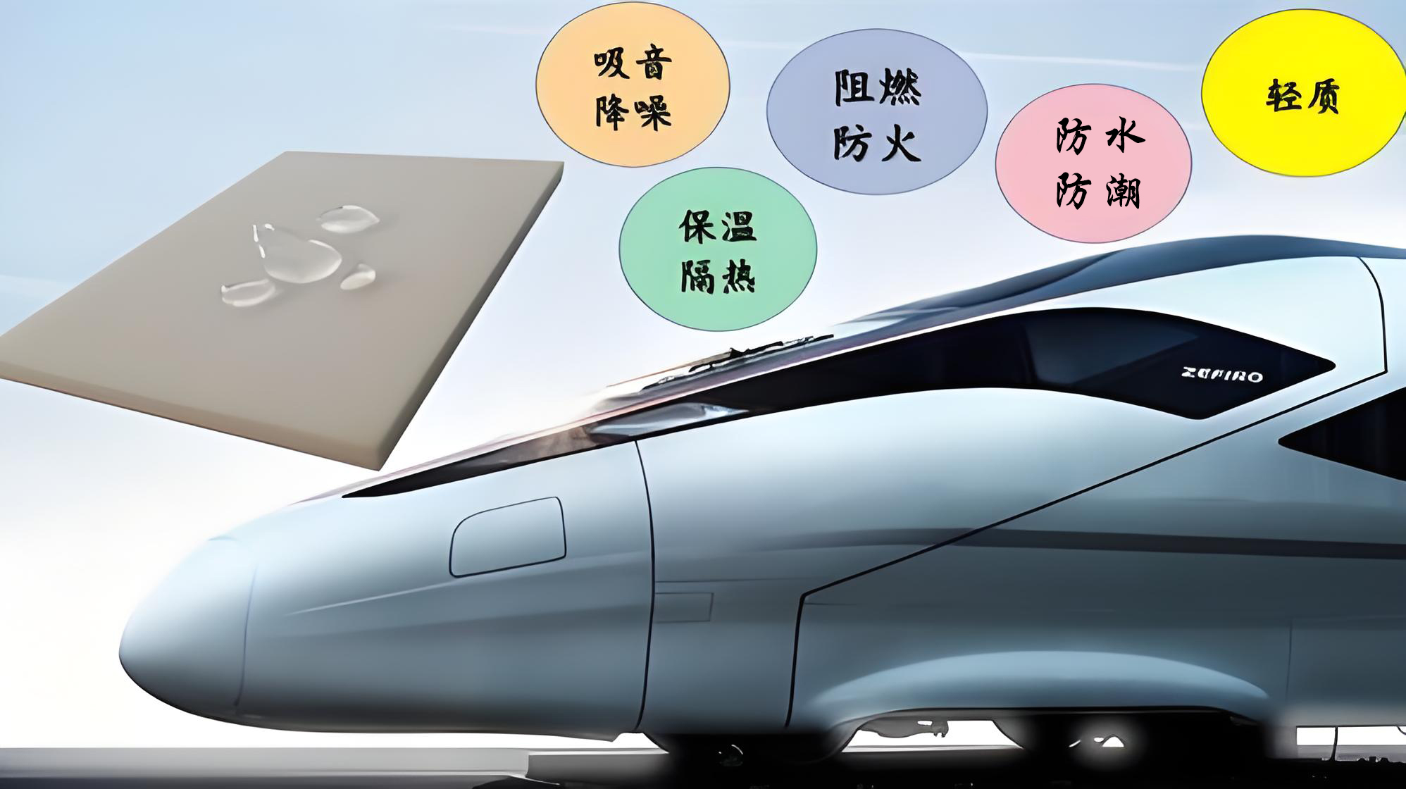 轨道交通为何需要高性能隔热材料？解析应用与泰亚HI系列泡棉优势