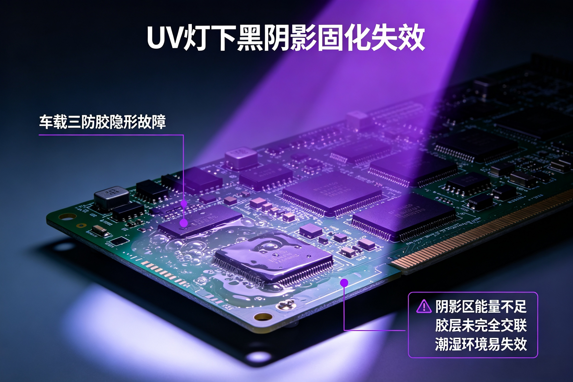 三防胶选型指南系列：固化隐患根治与真伪双固化识别（主打场景：新能源汽车电子）